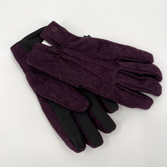 LULULEMON City Keeper Gloves Mens Unisex Purple Primaloft Tech Friendly NWT - Picture 1 of 7